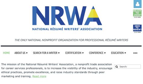 national resume writers' association nrwa.